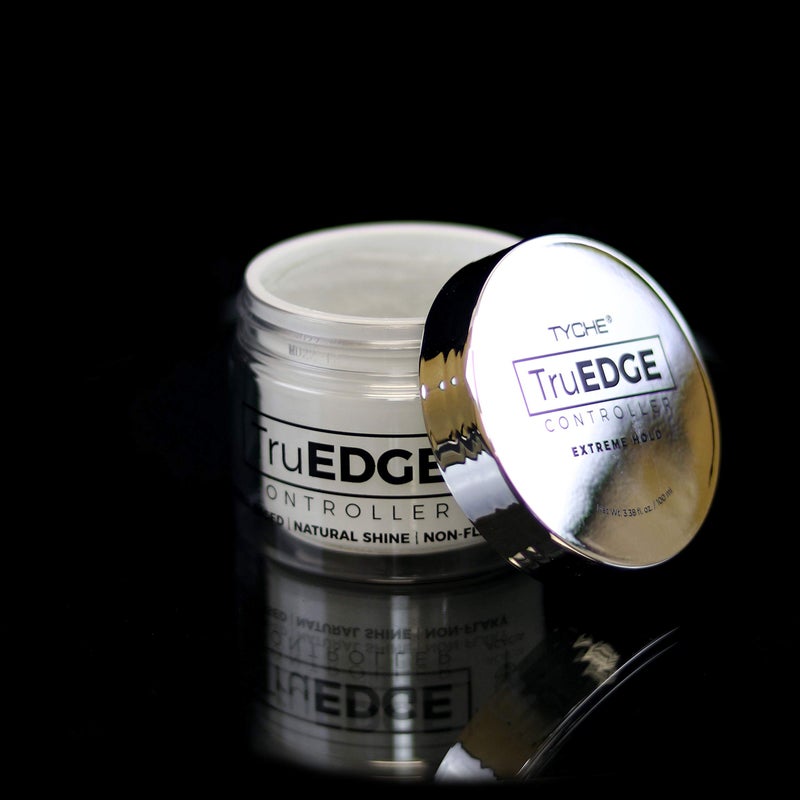 Tyche TruEDGE Controller Extreme Hold Water-Based Pomade - Ntaural Shine & Non-Flaky Scented Edge Control - Perfect for Hair-Braiding (Acacia) - Image 2